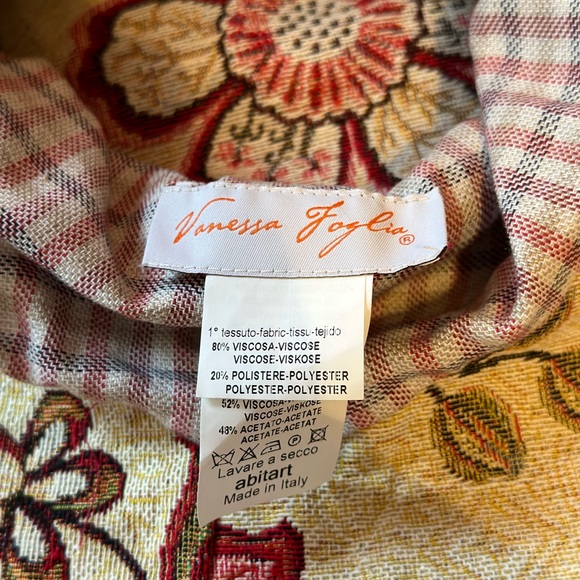 Vanessa foglia Abitart houndstooth Pattern Bucket Hat Made In Italy - Picture 7 of 8